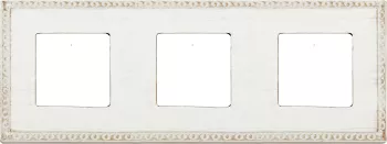 Рамка Fede Toledo на 3 поста, универсальная, white decape