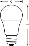 Лампа светодиодная LED Value A100 3000K 12Вт грушевидная матовая E27 230В Osram 4058075578975