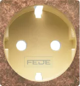 FEDE  Обрамление розетки 2к+з, цвет rustic cooper, беж (используется ТОЛЬКО с новым мех. FD16823)