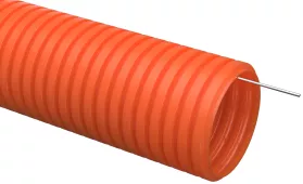 Труба гофр. ПНД d16 с зондом оранжевая тяжелая (100м) IEK