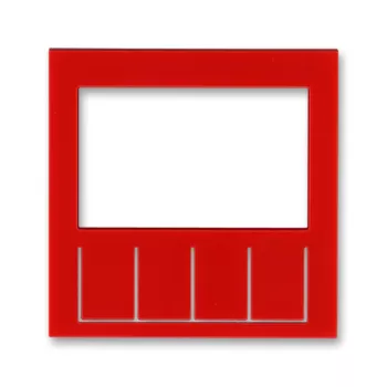 ABB Levit красный Сменная панель на накладку терморегулятора / таймера