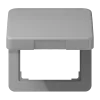 Крышка откидная для штепсельных розеток и изделий с платой 50×50 мм; серая CD590KLGR Jung