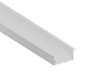 Встраиваемый алюминиевый профиль 85х35х2000 мм. Цвет: Белый. RAL9003