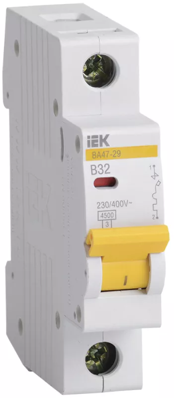 Автоматический выключатель IEK ВА47-29 1Р 32A 4,5кА B