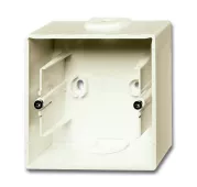 Abb BJB Коробка для открытого монтажа, 1-постовая, серия Basic 55, цвет слоновая кость