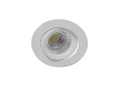 Donolux LED Basis cветильник, встраиваемый,7Вт,3000К, 441Лм, 38〫,D85H68, IP45, корпус белый+источник