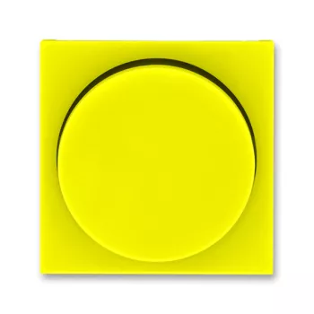 ABB Levit жёлтый / дымчатый чёрный Накладка для светорегулятора поворотного