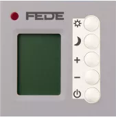 Терморегулятор для тёплого пола программируемый Fede Marco, chrome/белый