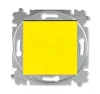 ABB Levit жёлтый / дымчатый чёрный Выключатель 1-но клавишный двухполюсный