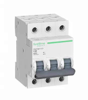 Автоматический выключатель City9 Set Systeme Electric С 20А 3P 4.5kA 400В