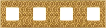 Рамка Fede Belle Epoque Tapestry на 4 поста, универсальная, decorgold - bright gold