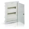 Бокс на 24 модулей встроенный (2х12м), белый/белая дверь из металла из металла