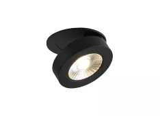 Donolux LED Sun св-к встраиваемый поворотный, 12Вт, D100хH67мм, 694Лм, 120°, 3000К, IP20, Ra >90 чер