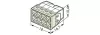 Wago Клемма 2273-208 для распред.коробок на 8 проводов сечением 0,5-2,5 мм2 (без пасты,50 шт./уп.)