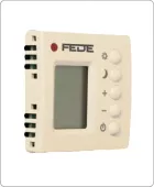 Терморегулятор для тёплого пола программируемый Fede, бежевый