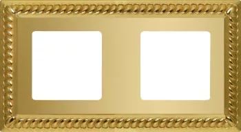 Рамка Fede Sevilla на 2 поста, универсальная, bright gold
