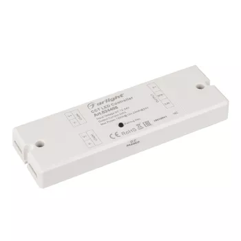 Arlight Контроллер SR-2839MIX White (12-24V, 2x5A, ПДУ) (ARL, IP20 Пластик, 1 год)