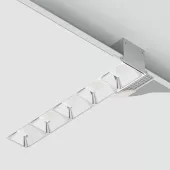 Donolux Led св-к встраиваемый, 10W, 193х74,8мм, H39,8мм, 900Lm, 30х75°, 3000К, Ra80, IP20, UGR16, ко