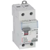Устройство защитного отключения (УЗО) Legrand DX3, 2 полюса, 100A, 30 mA, тип AC, электро-механическое, ширина 2 DIN-модуля