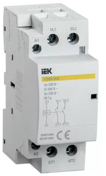 Контактор модульный КМ40-20М AC IEK