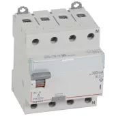 Устройство защитного отключения (УЗО) Legrand DX3, 4 полюса, 40A, 300 mA, тип AC, электро-механическое, ширина 4 DIN-модуля