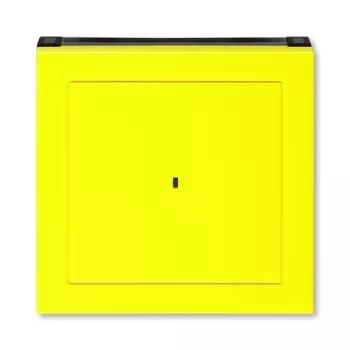ABB Levit жёлтый / дымчатый чёрный Накладка для выключателя карточного