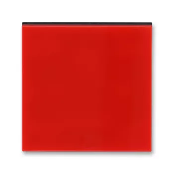 ABB Levit красный / дымчатый чёрный Накладка для светорегулятора клавишного