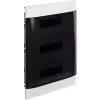 Пластиковый щиток на 36 модулей (3х12) Legrand Practibox S для встраиваемого монтажа в полые стены, цвет двери дымчатый