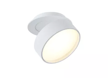 Donolux LED Bloom св-к встраиваемыйй поворотный, 18Вт, D120хH38мм, 1245Лм, 120°, 3000К, IP20, Ra >90