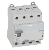 Устройство защитного отключения (УЗО) Legrand DX3, 4 полюса, 80A, 300 mA, тип AC, электро-механическое, ширина 4 DIN-модуля