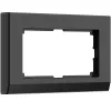 Werkel Stark черный Рамка для двойной розетки, поликарбонат. W0081808