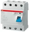 Устройство защитного отключения (УЗО) ABB F200, 4 полюса, 80A, 100 mA, тип AC, электро-механическое, ширина 4 DIN-модуля