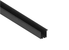 Встраиваемый алюминиевый профиль 48х35х2000 мм. Цвет: Черный. RAL9005