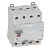 Устройство защитного отключения (УЗО) Legrand DX3, 4 полюса, 25A, 100 mA, тип AC, электро-механическое, ширина 4 DIN-модуля