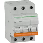 Автоматический выключатель Schneider Electric Domovoy, 3 полюса, 63A, тип C, 4,5kA