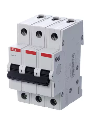 Автоматический выключатель ABB Basic M, 3 полюса, 6A, тип C, 4,5kA