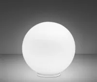 Fabbian Настольная лампа Lumi ᴓ38.5cm H40.5см 1х150W E27, белое стекло, арматура белый лак
