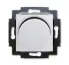 ABB Levit серебро / дымчатый чёрный Светорегулятор поворотно-нажимной 60-600 Вт R
