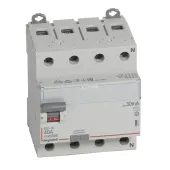 Устройство защитного отключения (УЗО) Legrand DX3, 4 полюса, 40A, 30 mA, тип AC, электро-механическое, ширина 4 DIN-модуля