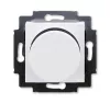 ABB Levit белый / дымчатый чёрный Светорегулятор поворотно-нажимной 60-600 Вт R