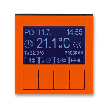 ABB Levit оранжевый / дымчатый чёрный Терморегулятор универсальный программируемый