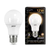 Лампа Gauss Black A60 12W 1150lm 3000K E27 LED 220V (фото 1)