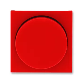 ABB Levit красный / дымчатый чёрный Накладка для светорегулятора поворотного