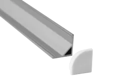 Угловой алюминиевый профиль 23х14,5х2000 мм. Цвет: Анодированное серебо