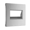 Werkel серебряный рифленый Накладка для двойной розетки Еthernet RJ-45. W1191109 (фото 3)